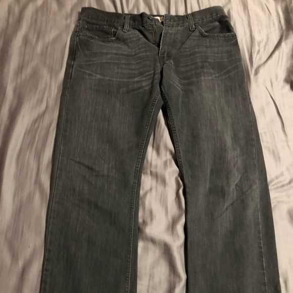 Men’s Levi’s 514 Straight Jeans Dark Grey 34x30 - Picture 3 of 5